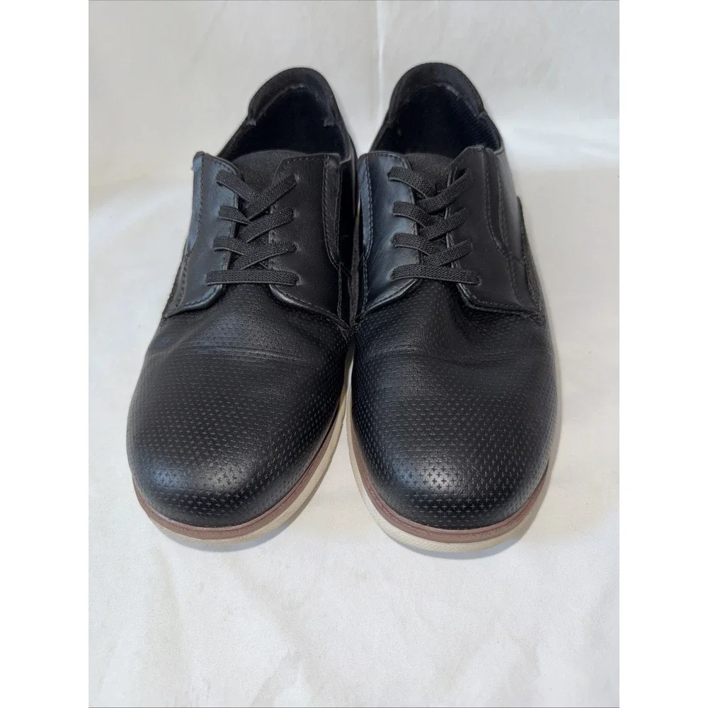 Vostey Men's Oxfords Sz 7‎ M Black Casual Dress Shoes BMY641